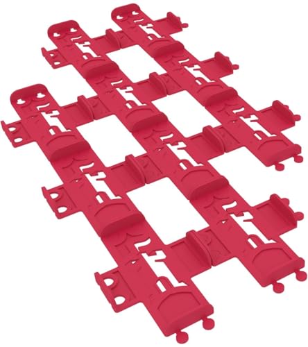 Feldherr 10er Set Kartendeckhalter kompatibel mit Dominion - Ideal für Königreichkarten mit Sleeves - Stecksystem für Stabilität - Übersichtliche Anordnung auf dem Spieltisch, Farbe:Magenta von Feldherr