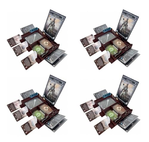 Feldherr 4er Set Helden Dashboard kompatibel mit Gloomhaven + Frosthaven + Gloomhaven: Pranken des Löwen von Feldherr