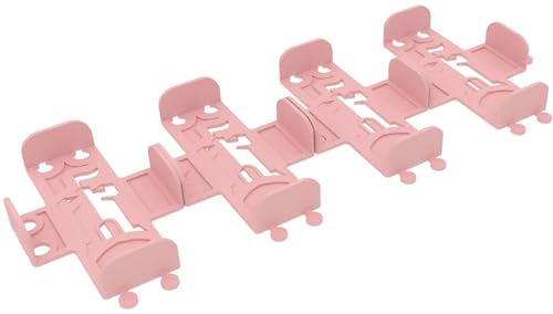 Feldherr 4er Set Kartendeckhalter kompatibel mit Dominion - Ideal für Punktekarten mit Sleeves - Stecksystem für Stabilität - Übersichtliche Anordnung auf dem Spieltisch, Farbe:Rosé 100% Recycling von Feldherr