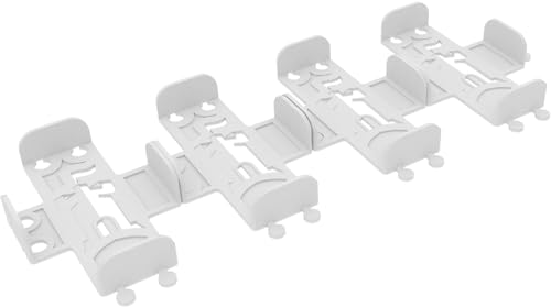 Feldherr 4er Set Kartendeckhalter kompatibel mit Dominion - Ideal für Punktekarten mit Sleeves - Stecksystem für Stabilität - Übersichtliche Anordnung auf dem Spieltisch, Farbe:Weiß von Feldherr