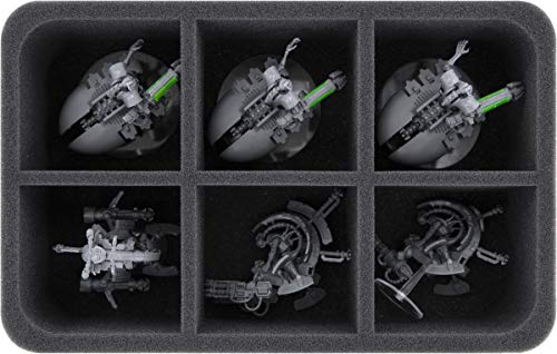 Feldherr HS075A023 Schaumstoffeinlage kompatibel mit Necrons - 6 Fächer von Feldherr