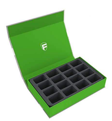 Feldherr Magnetbox grün kompatibel mit 16 Blood Bowl Miniaturen - 2016 Version von Feldherr