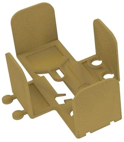 Feldherr Kartendeckhalter kompatibel mit Dominion - Ideal für Geldkarten + Fluchkarten mit Sleeves - Stecksystem für Stabilität - Übersichtliche Anordnung auf Spieltisch, Farbe:Gold von Feldherr