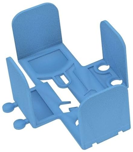 Feldherr Kartendeckhalter kompatibel mit Dominion - Ideal für Geldkarten + Fluchkarten mit Sleeves - Stecksystem für Stabilität - Übersichtliche Anordnung auf Spieltisch, Farbe:Himmelblau von Feldherr