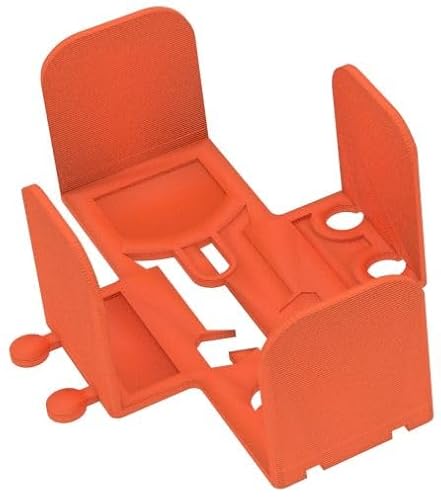 Feldherr Kartendeckhalter kompatibel mit Dominion - Ideal für Geldkarten + Fluchkarten mit Sleeves - Stecksystem für Stabilität - Übersichtliche Anordnung auf Spieltisch, Farbe:Orange von Feldherr