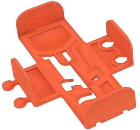 Feldherr Kartendeckhalter kompatibel mit Dominion - Ideal für Punktekarten mit Sleeves - Stecksystem für Stabilität - Übersichtliche Anordnung auf dem Spieltisch, Farbe:Orange von Feldherr