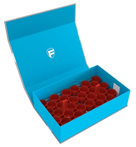 Feldherr Magnetbox blau kompatibel mit 36 Citadel Farbtöpfchen (18 ml / 24 ml), Farbe:Kirschrot von Feldherr