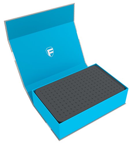 Feldherr Magnetbox blau mit 60 mm Rasterschaumstoff von Feldherr