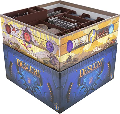 Feldherr Organizer + Schaumstoff-Set kompatibel mit Descent: Legenden der Finsternis - Grundspielbox von Feldherr