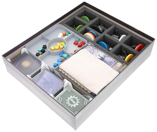 Feldherr Organizer mit Schaumstoff-Insert kompatibel mit Expeditions - Platz für Grundspiel + Erweiterung - Ordnung für Spielmaterial, Schutz für Miniaturen von Feldherr