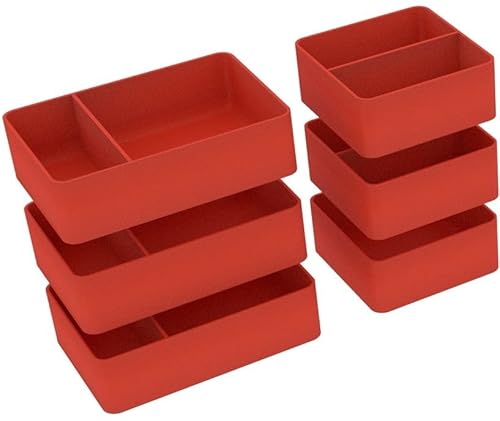 Feldherr Organizer Insert kompatibel mit Imperium Horizon - Grundspielbox - Ergänzung für den originalen Plastikeinsatz - Tokenhalter - Leichteres Sortieren der Token - 3D130Set, Farbe:Kirschrot von Feldherr