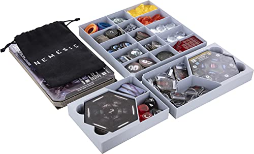 Feldherr Organizer Upgrade-Set kompatibel Schaumstoff-Set AF32Set für Nemesis - Grundspielbox von Feldherr