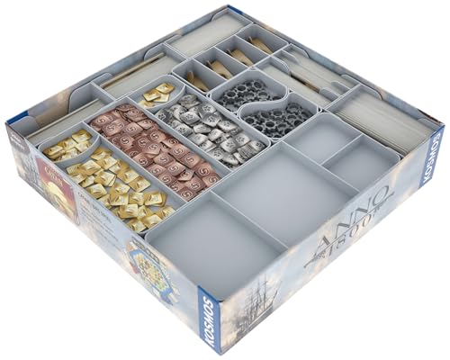 Feldherr Organizer kompatibel mit Anno 1800 + Die Erweiterung - Insert für die Grundspielbox - Leichteres Sortieren - Schnellerer Spielaufbau - Besseres Spielerlebnis von Feldherr