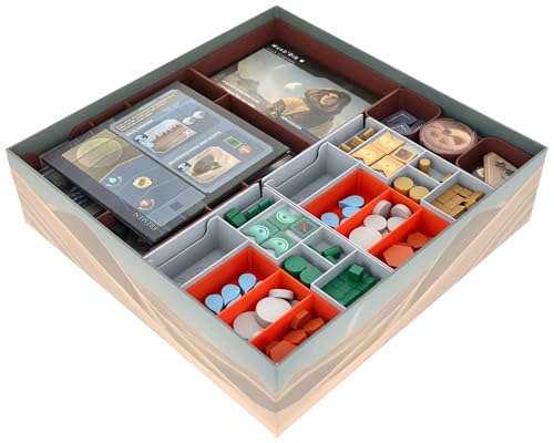 Feldherr Organizer kompatibel mit Dune: Imperium - Uprising - Insert für Grundspielbox - Leichteres Sortieren - Schnellerer Spielaufbau - Besseres Spielerlebnis von Feldherr