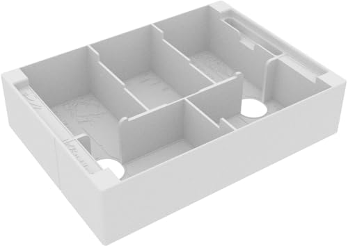 Feldherr Organizer kompatibel mit Mischwald + Alpin + zusätzliche Erweiterungen - Insert für die Grundspielbox - Leichteres Sortieren - Schnellerer Spielaufbau - 3D146Set, Farbe:Weiß von Feldherr