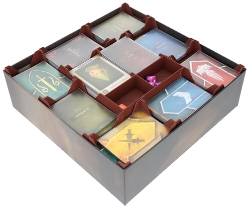 Feldherr Schaumstoff-Set + Organizer Insert kompatibel mit Runescape Kingdoms: Shadow of Elvarg - Grundspielbox - Schützt + Sortiert Miniaturen + Spielmaterial von Feldherr