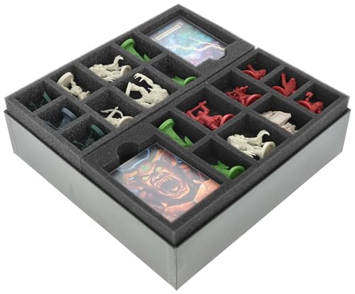 Feldherr Schaumstoff-Set kompatibel mit HeroQuest (2021): Der Dschungel von Delthrak - Insert für die Brettspielbox - Schutz und Ordnung für Miniaturen + Zubehör von Feldherr