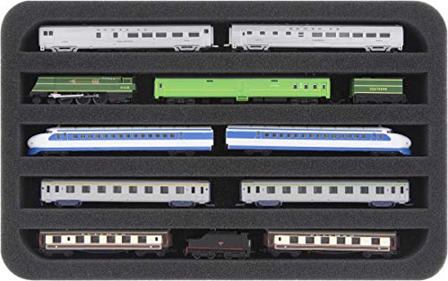 Feldherr Schaumstoffeinlage Spur Z - liegend - 5 Stege für Modelleisenbahn - HS030A008 von Feldherr