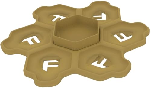 Feldherr Shell drehbare Ablage mit 6 Tokenschalen und einem extra Tray - Ordnung und einfacher Zugriff für Brettspielzubehör, Farbe:Gold Feldherr Shell drehbare Ablage mit 6 Tokenschalen und einem extra Tray - Ordnung und einfacher Zugriff für Brettspielzubehör, Farbe:Gold von Feldherr