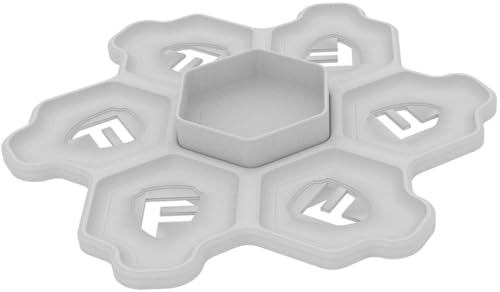 Feldherr Shell drehbare Ablage mit 6 Tokenschalen und einem extra Tray - Ordnung und einfacher Zugriff für Brettspielzubehör, Farbe:Grau Feldherr Shell drehbare Ablage mit 6 Tokenschalen und einem extra Tray - Ordnung und einfacher Zugriff für Brettspielzubehör, Farbe:Grau von Feldherr