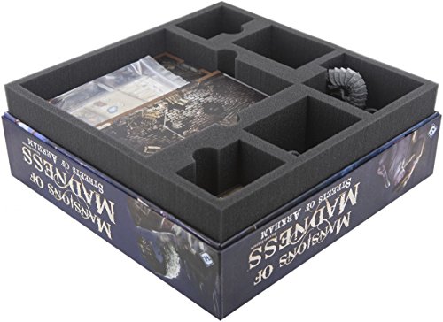 Feldherr Schaumstoff-Set kompatibel mit Villen des Wahnsinns 2. Edition Straßen von Arkham (Streets of Arkham) Brettspielbox von Feldherr