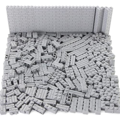 Feleph 260 Stück Mauerstein Set Masonry Profile Bricks Mehrfarbige Bausteine für Wand MOC Mauerwerk Profil Ziegel Kompatibel mit Große Marken von Feleph