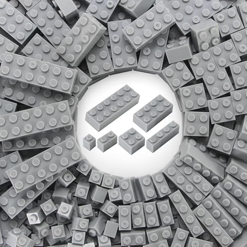 Feleph 310 Stück Hellgrau 6 Größen Baustein Teile Stadt Spielzeug Zubehör Kompatibel mit großen Marken Spielzeugzubehör für Kinder Bauklötze Feleph 310 Stück Hellgrau 6 Größen Baustein Teile Stadt Spielzeug Zubehör Kompatibel mit großen Marken Spielzeugzubehör für Kinder Bauklötze von Feleph