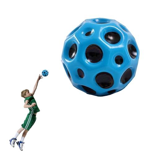 Feliciay Space Jump Ball Moon Ball, Sprünge Gummiball Hohe Springender Gummiball 7cm Mini Bouncing Ball EIN Knallendes Geräusch Machen Bouncy Balls for Kid Gift Party(Blau) von Feliciay