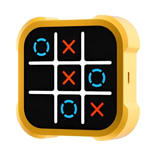Elektronisches Tic Tac Toes Bolt-Spiel | 3-in-1-Handheld-Puzzlespielkonsole Für Kinder | Tic Tac Toes Zappelspielzeug-Brettspiel, Tragbare Reisespiele Für Kinder Und Erwachsene von Fellflying