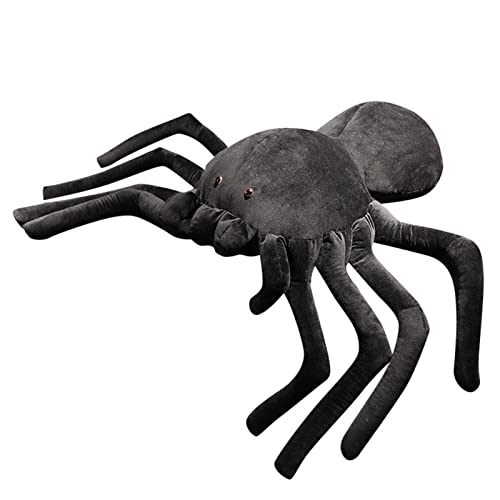 Fellflying Lebensechte Spinne Plüschtier Kuscheltiere Simulation Spinne Wurfkissen Kuscheltier Spinne Kreatives Lustiges Tea-se Toy 40x25cm Spinnen-Plüschtier 40x25 cm von Fellflying