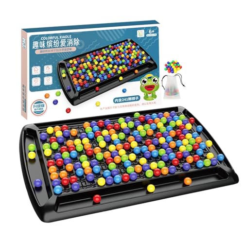 Intellektuelles Schachbrett – Rainbow Ball Elimination Schachbrettspiel | Lernspiel Zum Zusammenbringen Von Regenbogenperlen | Interaktive Tabletop-Strategie-Puzzlespiele Für Kinder Und Erwachsene von Fellflying