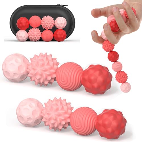 Felly 8 Stück Magnetische Sensorik Bälle, Anti-Stress Spielzeug Silikon Fidget Toys, Magnetische Anziehungskraft Stress Bälle mit Silikonhülle, Magnetische Kugeln, Angstspielzeug fur Erwachsene Kinder Felly 8 Stück Magnetische Sensorik Bälle, Anti-Stress Spielzeug Silikon Fidget Toys, Magnetische Anziehungskraft Stress Bälle mit Silikonhülle, Magnetische Kugeln, Angstspielzeug fur Erwachsene Kinder von Felly