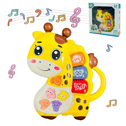 Felly Baby Spielzeug 12 Monate Baby Giraffe Musikspielzeug Aktivität Lernspielzeug, Babyspielzeug ab 12 - 18 Monate mit licht & Sound, Tummy Time Toys ab 1 2 3 Jahre Kinder Spielzeug von Felly