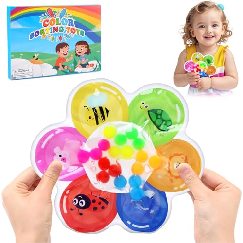 Felly Fidget Toys, Squeeze Sensorik Spielzeug, Farbsortierspielzeug, GelgefüLlte Sensorisches, Antistressspielzeug zum Quetschen Kneten ADHS Autismus Spielzeug Kinder Mädchen Jungen 3+ Jahre Felly Fidget Toys, Squeeze Sensorik Spielzeug, Farbsortierspielzeug, GelgefüLlte Sensorisches, Antistressspielzeug zum Quetschen Kneten ADHS Autismus Spielzeug Kinder Mädchen Jungen 3+ Jahre von Felly