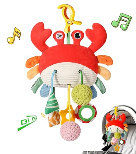 Felly Kinderwagen Spielzeug 0 3 6 9 12 Monate, Kinderbett Babyschale und Reisen, Baby Sensorisches Montessori-Spielzeug für Kleinkinder ab 0-18 Monate Neugeborenen Junge Mädchen Baby Geschenk Felly Kinderwagen Spielzeug 0 3 6 9 12 Monate, Kinderbett Babyschale und Reisen, Baby Sensorisches Montessori-Spielzeug für Kleinkinder ab 0-18 Monate Neugeborenen Junge Mädchen Baby Geschenk von Felly