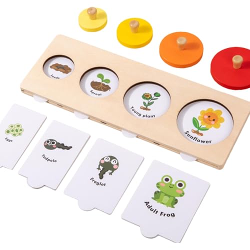 Fenayuu Puzzlespiele für Kleinkinder, passende Puzzlespielzeuge,Passende Holzpuzzle-Spielzeuge, Tier-Lernspielzeuge | Farbsortierung Frühpädagogisches Spielzeug Motorik Vorschulkinderspielzeug für von Fenayuu