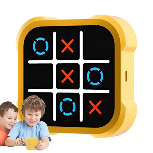 Tic Tac Toes Spiel, Elektronisch Tic-Tac-Toe Bolt Spiel, Tragbare 3-In-1s-Puzzlespielkonsole, Bildungsspielzeug Für Bildungs- Und Gedächtnistraining Für Alle Altersgruppen von Fenayuu