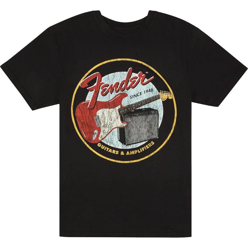 Fender 1946 Guitar Amp T Shirt Black L T-Shirt von Fender