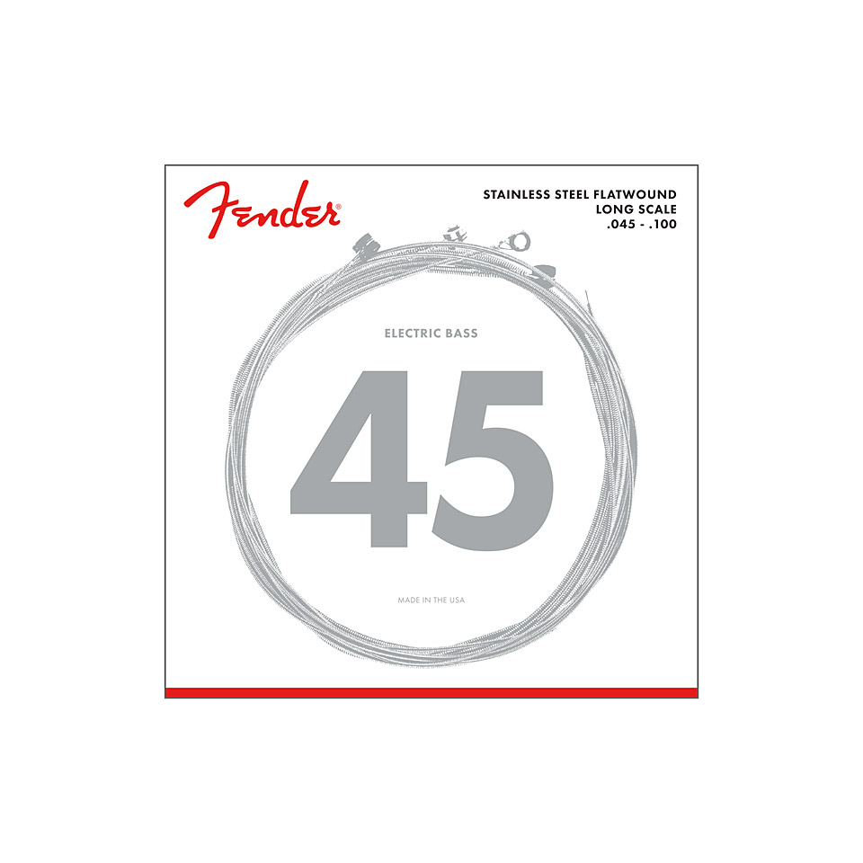 Fender Flatwound Bass Strings 9050L .045-.100 Saiten E-Bass von Fender