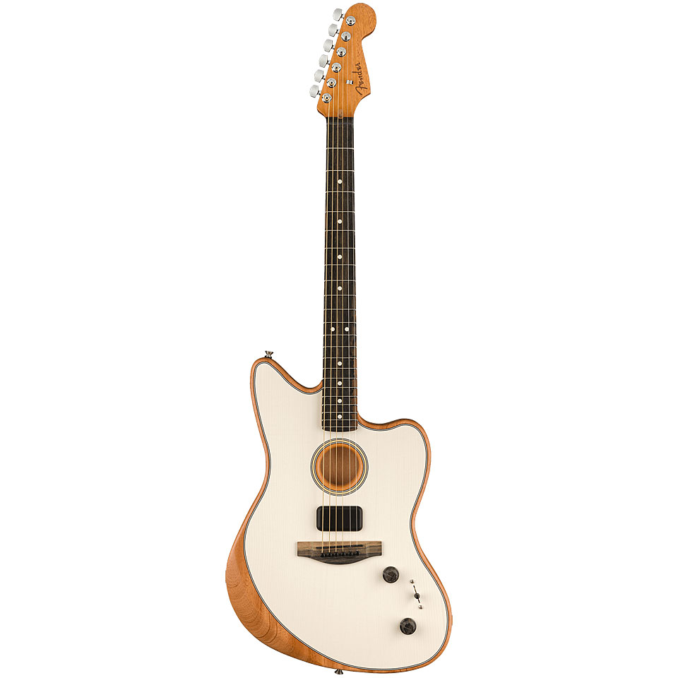 Fender Acoustasonic Jazzmaster Arctic White Westerngitarre von Fender