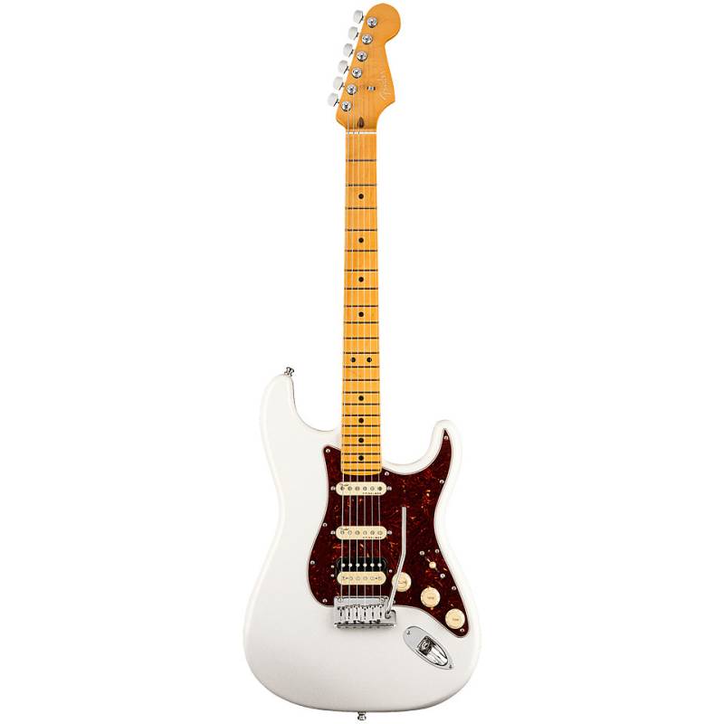 Fender American Ultra Strat HSS MN Arctic Pearl E-Gitarre von Fender