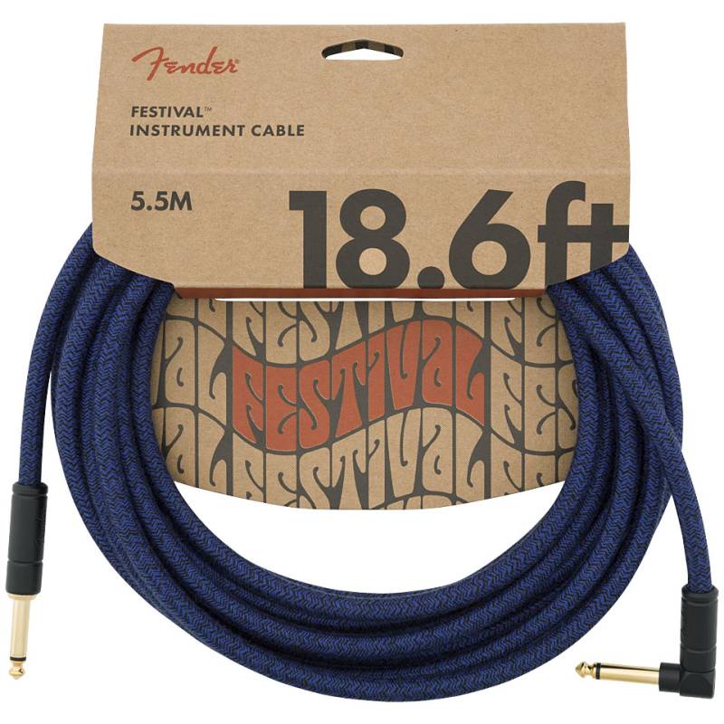 Fender Festival Hemp Blue Dream 5,6 m Instrumentenkabel von Fender