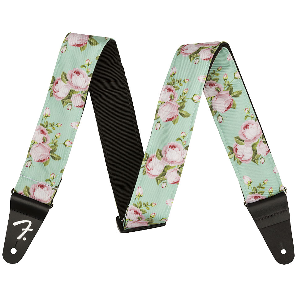 Fender Floral Strap 2" , Surf Green Gitarrengurt von Fender