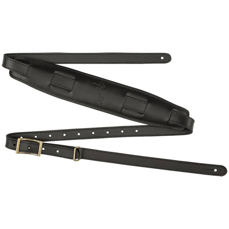 Fender Mustang Saddle Strap Black Long Gitarrengurt von Fender