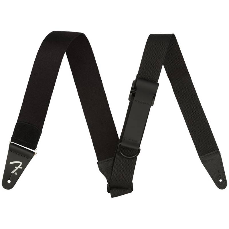 Fender Right Height Strap Black Rayon Gitarrengurt von Fender