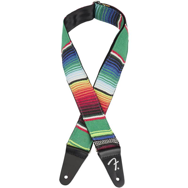 Fender Serape Strap Green Multi Gitarrengurt von Fender