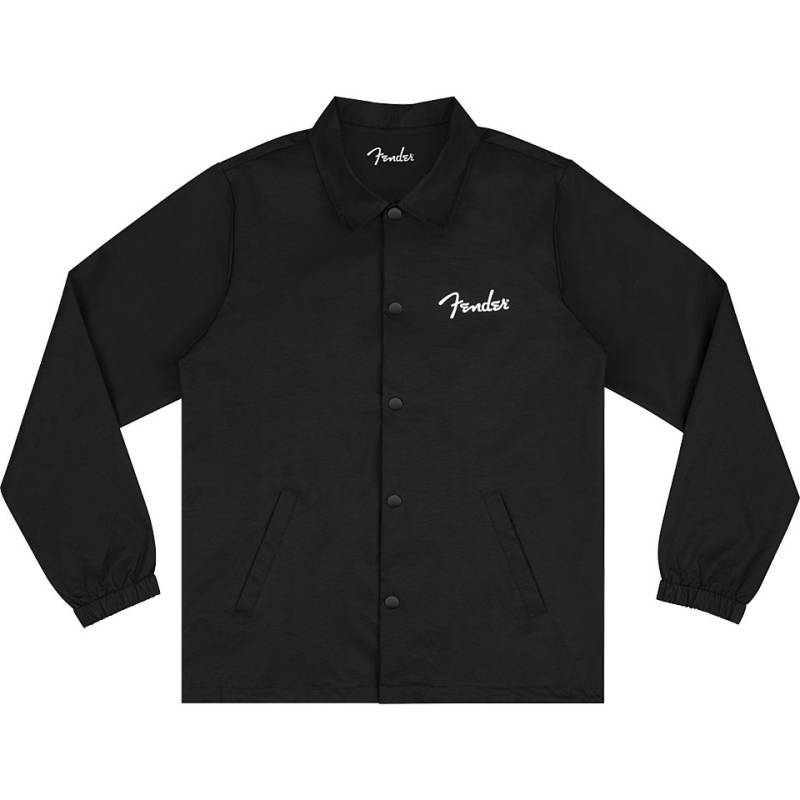 Fender Spaghetti Logo Coaches Jacket Black XXL Jacke von Fender