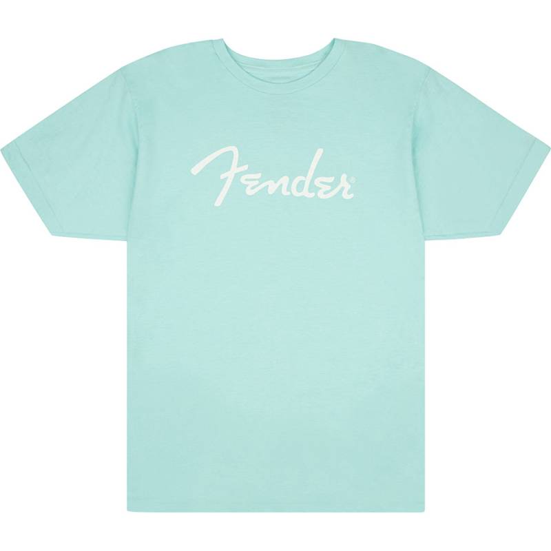 Fender Spaghetti Logo T Shirt Daphne Blue XXL T-Shirt von Fender