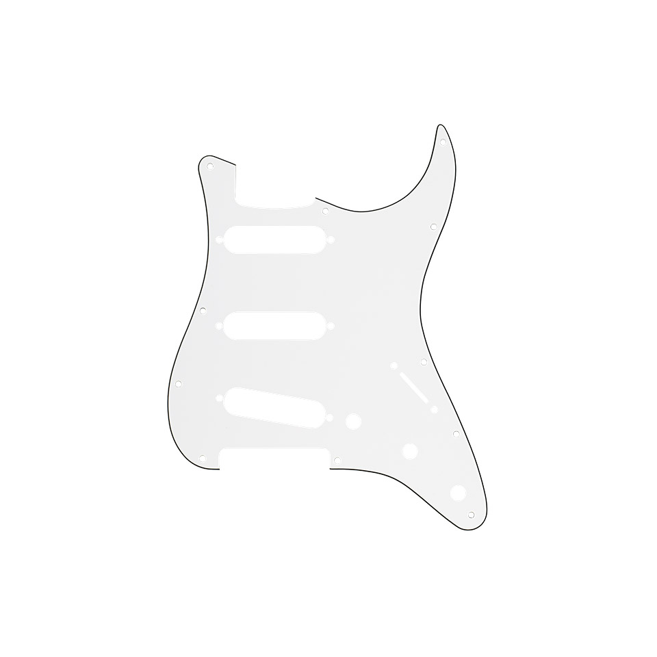 Fender 11-Hole Modern-Style Stratocaster S/S/S Pickguard, parchment von Fender