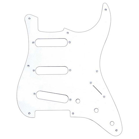 Fender Stratocaster 50&#39;s S/S/S, 8-Hole Mount, White, 1-Ply Pickguard von Fender